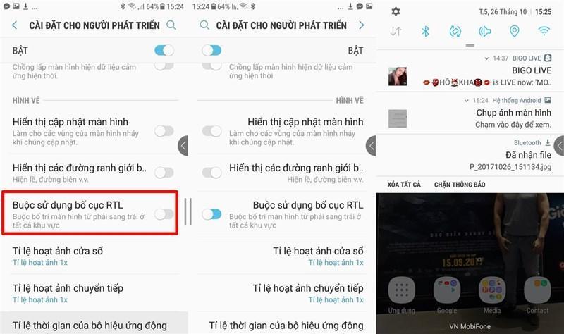 Buộc sử dụng bố cục RTL Buộc sử dụng bố cục RTL