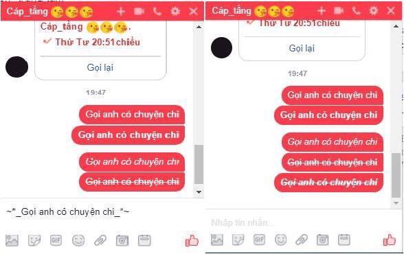 Cách viết chữ in đậm, in nghiêng, gạch ngang trên Messenger Cách viết chữ in đậm, in nghiêng, gạch ngang trên Messenger