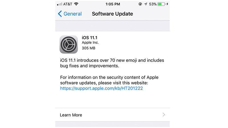 iOS 11.1 iOS 11.1