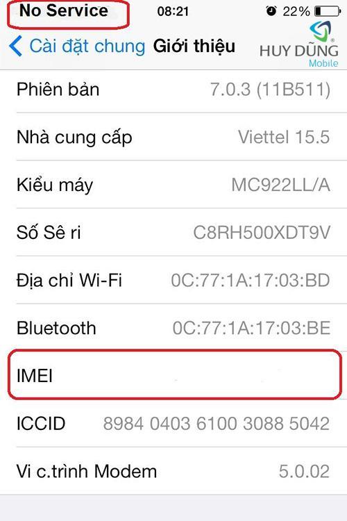 Sửa iPhone bị mất IMEI uy tín lấy liền tại HCM