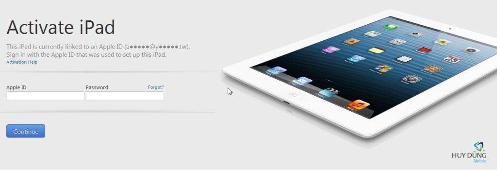 Mở khoá, xoá tài khoản iCloud iPad Air 2 unlock lấy liền tại HCM