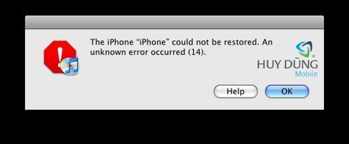 Sửa iPhone 5 restore báo lỗi 14 uy tín lấy liền tại HCM