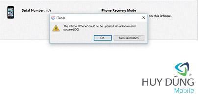 Sửa iPhone 5C restore báo lỗi 50 uy tín lấy liền tại HCM