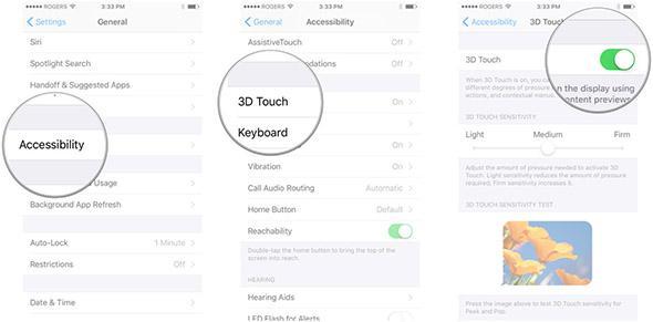 Hướng dẫn sử dụng 3D Touch ở màn hình iPhone 6s Plus / 6S