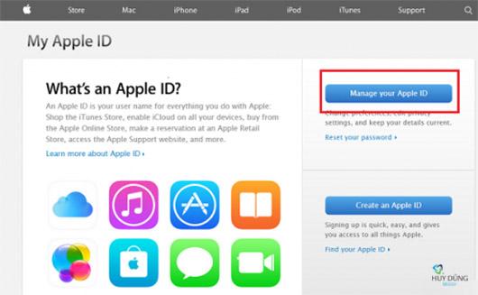 Hướng thay dẫn đổi mật khẩu tài khoản iCloud - Password ID Apple