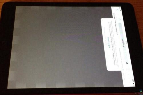 Lỗi bóng ma xuất hiện trên dòng iPad mini 2 sử dụng màn hình  Retina